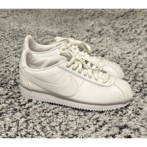 Size 8 - Nike Classic Cortez Leather White W